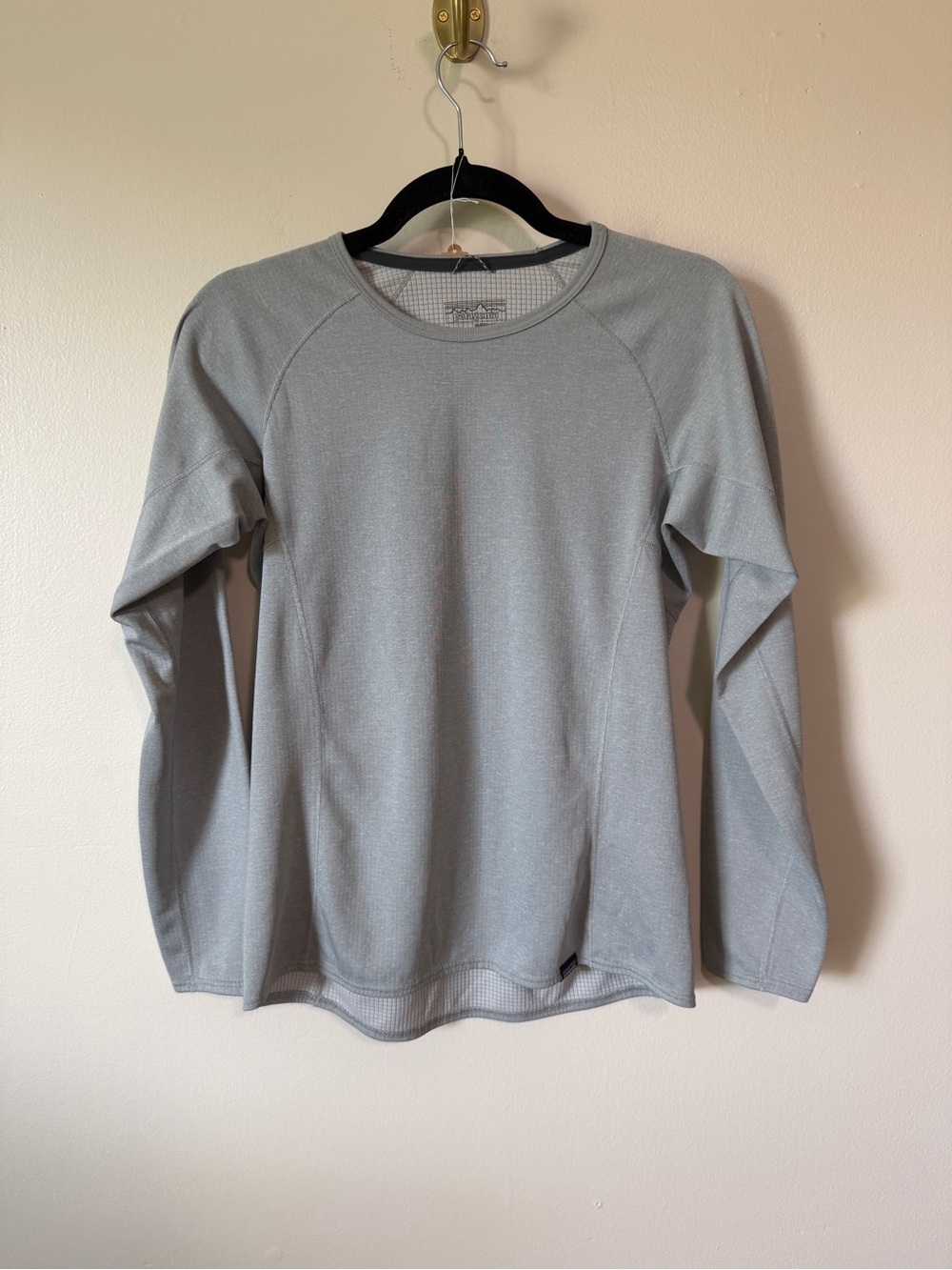 Patagonia capilene polartex grey mid weight base layer long sleeve size small